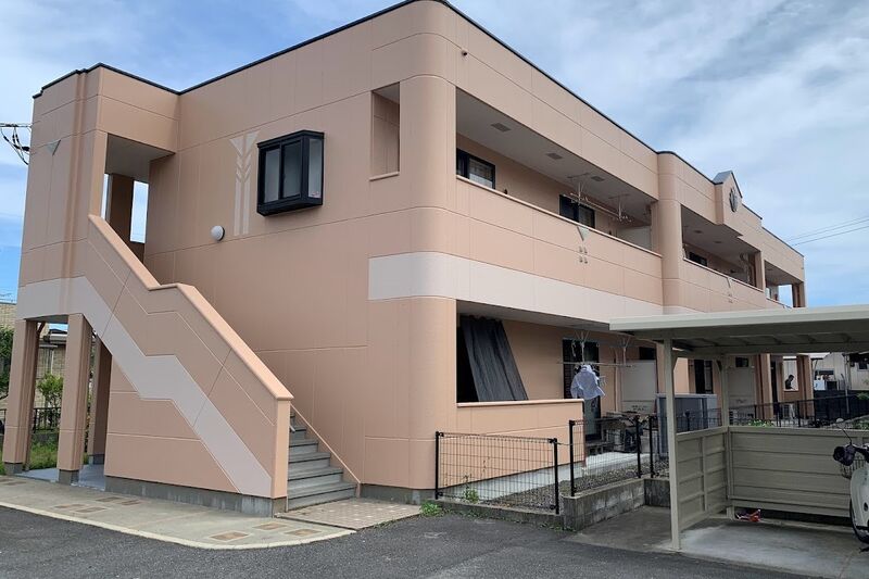 アパート外壁塗装　施工後