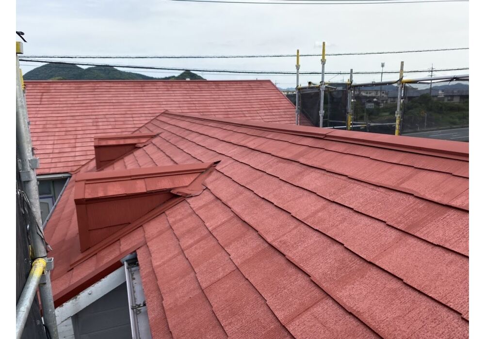屋根下塗り