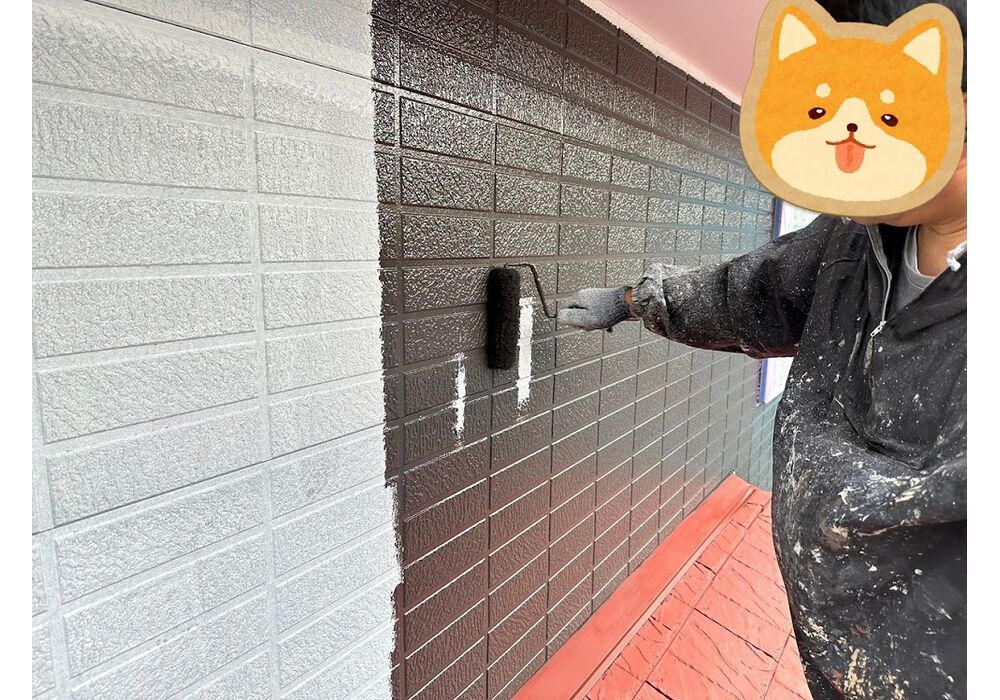 外壁中塗り