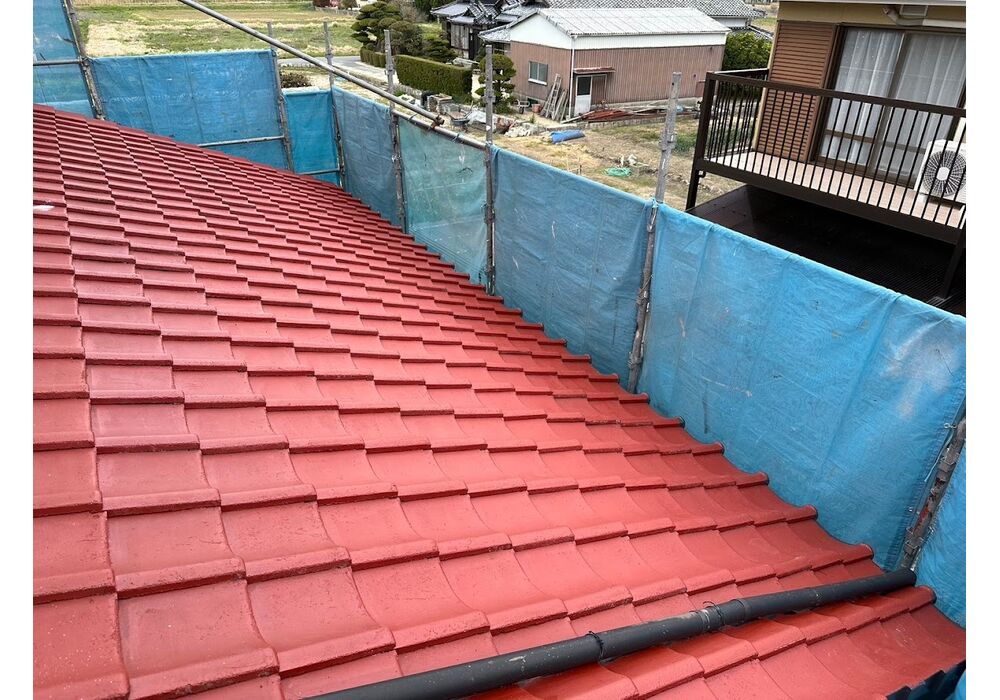 屋根下塗り
