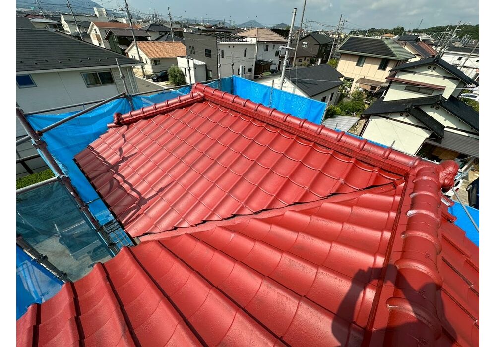 屋根下塗り